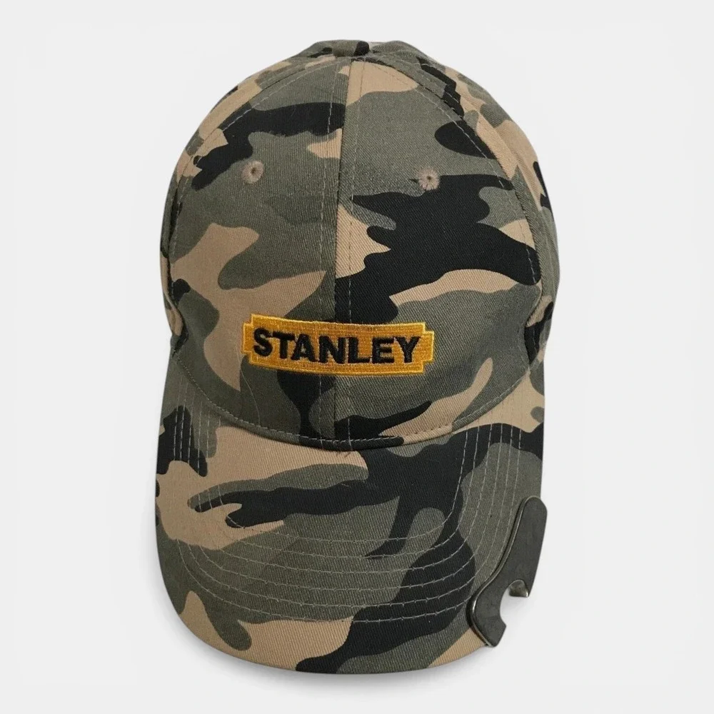 Stanley Tools Camo‎ Baseball Hat with Built-in Bottle Opener Camouflage Mens Cap
